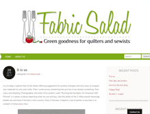 Tablet Screenshot of fabricsalad.com